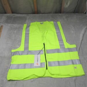Rasco FR Safety Vest Mens XL Yellow Hi Vis Reflective Flame Resistant Work NEW
